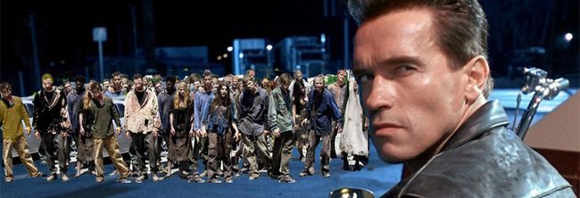 Arnold Signes de schwarzenegger sur de zombie-flick 