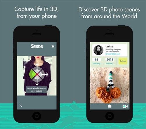 Seene: application pour les images en trois dimensions sur Android Photo